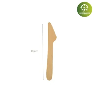 Cuchillo de madera 16.5cm para un uso responsable.