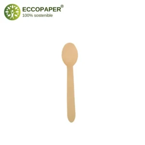 Cucharas de Madera 15.7cm - Elegantes y biodegradables, perfectas para utensilios desechables.