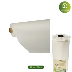 Manteles de papel tisú 25mts x 118cm, una opción ideal para mesas largas.
