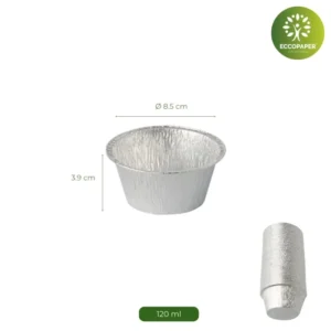 Moldes para Flanes 120ml, ideales para flanes y postres individuales.