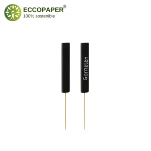 Pinchos decorativos sostenibles 16cm ideales para catering y eventos.