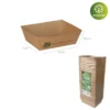 Bandejas para Patatas 3.5x7x9cm: Compactas y funcionales, ideales para servir porciones de patatas fritas en eventos.
