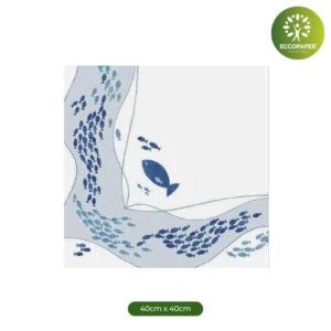 Servilletas sostenibles 40x40cm ideales para catering eco-friendly.