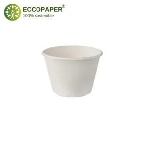 Bowl ecológico de Caña de Azúcar 100ml, ideal para delivery.