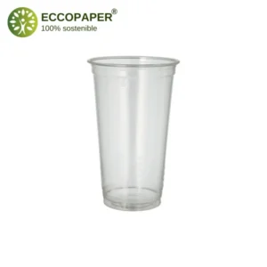 Vasos sostenibles en Bioplástico Natural 500ml biodegradables.