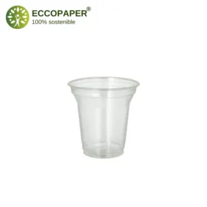 Vasos ecológicos Bioplástico Natural 200ml.