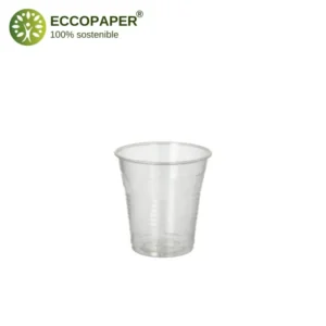 Vasos Bioplástico Natural 150ml sostenibles.