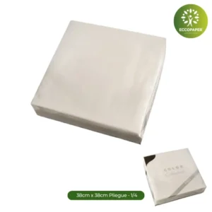 Servilletas Sostenibles 38x38cm perfectas para cualquier evento verde, respetuosas con el medio ambiente.