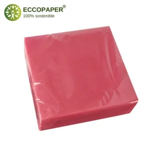 Servilletas Sostenibles 38x38cm, hechas de papel tisú biodegradable, ideales para eventos responsables.