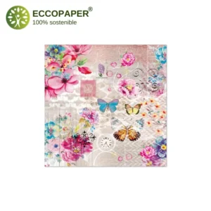 Servilletas Sostenibles 33x33cm, perfectas para quienes desean hacer sus celebraciones más ecológicas y responsables.