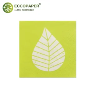 Servilletas Sostenibles 25x25cm, la opción perfecta para mantener tus eventos ecológicos y elegantes.