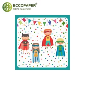 Servilletas Sostenibles 33x33cm, perfectas para quienes desean una celebración elegante y responsable con el medio ambiente.