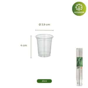 Vasos Bioplásticos para Chupitos 20ml