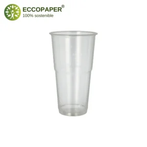 Vasos biodegradables Bioplástico Natural 500ml.