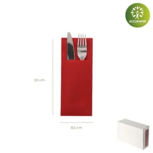 Fundas servilleta para cubiertos 40x33cm - Perfectas para presentación y limpieza.