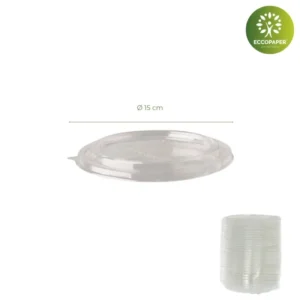 Tapas para ensaladeras Ø15x2cm, ideal para mantener los alimentos frescos en ensaladeras con altura reducida.