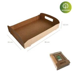 Bandejas Porta Menú 4.5x35x24cm: Funcionales para presentar menús en restaurantes, con un diseño práctico y elegante.