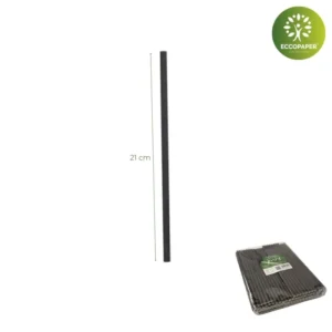 Pajitas de cartón resistentes y sostenibles Ø8mmx25cm.