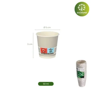 Mini Vasos para Café 50ml, ideales para shots.