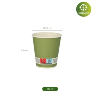 Vasos para café pequeños y prácticos, 100ml.