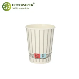 Vasos biodegradables de 200ml para disfrutar de tu café.