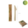 Cuchillo de madera 16.5cm para eventos sostenibles.