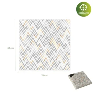 Servilletas Sostenibles 33x33cm, ideales para quienes desean agregar un toque ecológico a su celebración sin sacrificar calidad.