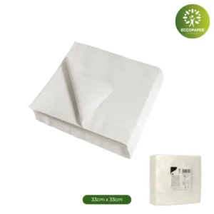 Servilletas Sostenibles 33x33cm, ideales para eventos grandes donde se requiere una opción ecológica y funcional.