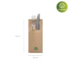 Elegantes fundas para cubiertos 20x8.5cm para eventos sostenibles.