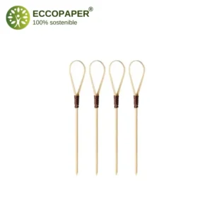 Pinchos de madera decorativos 10cm para presentaciones creativas.