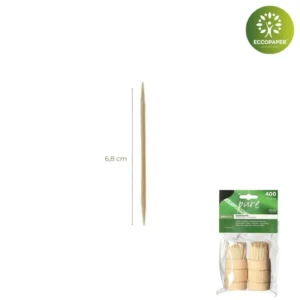 Palillos Restauración 6.8cm ideales para canapés en eventos elegantes.