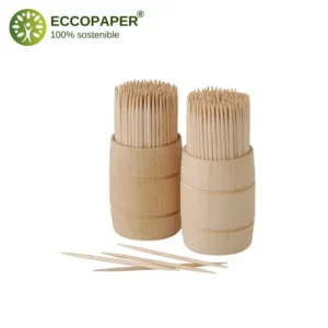 Palillos Restauración 6.8cm fabricados con madera sostenible para hostelería.