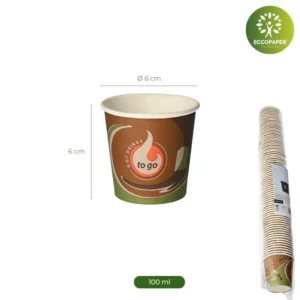 Vasos reutilizables para café de 100ml.