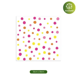 Servilletas Sostenibles 33x33cm, perfectas para dar un toque verde y sofisticado a cualquier celebración.