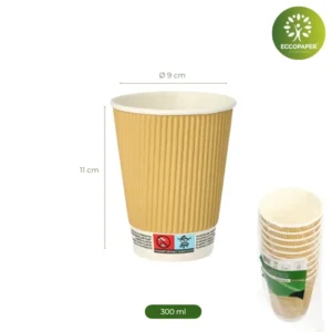 Vasos perfectos para café 300ml en reuniones.