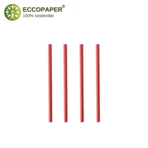 Pajitas biodegradables Ø7mmx15cm para eventos y reuniones.