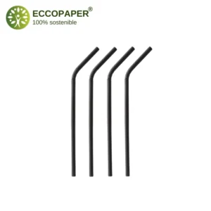 Alternativa ecológica en pajitas de cartón Ø6mmx22cm.