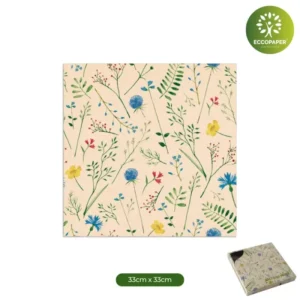Servilletas Sostenibles 33x33cm, perfectas para quienes desean dar un toque ecológico a sus celebraciones de gran escala.
