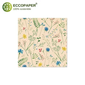 Servilletas Sostenibles 33x33cm, ideales para mantener tu evento ecológico y elegante durante todo el día.