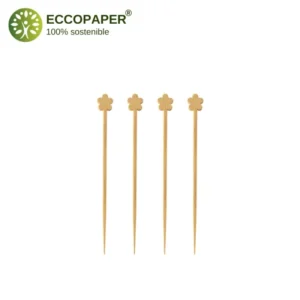 Pinchos reciclables 12cm para presentaciones responsables.