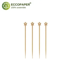 Pinchos biodegradables 12cm ideales para reuniones y celebraciones.