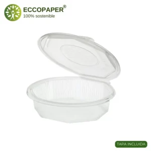 Envase Octogonal 1.000ml apto para microondas y sostenible.