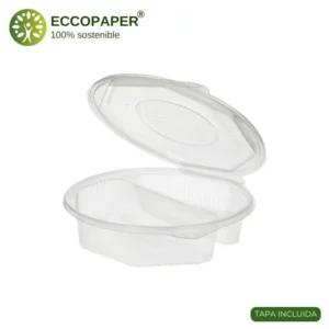 Envase Octogonal 900ml resistente y reciclable con diseño funcional.