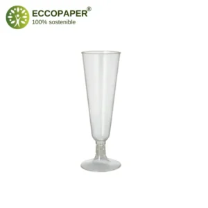 Copas Cava - Bioplástico 100ml sostenibles y perfectas para eventos de cata de bebidas.