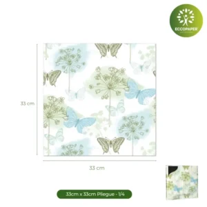Servilletas Sostenibles 33x33cm, ideales para quienes buscan opciones ecológicas y prácticas para sus celebraciones.