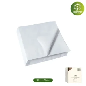 Servilletas Sostenibles 30x30cm, ideales para agregar un toque responsable y elegante a tu mesa.