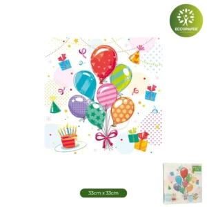Servilletas Sostenibles 33x33cm, una opción ideal para quienes desean reducir su huella ecológica sin perder elegancia.