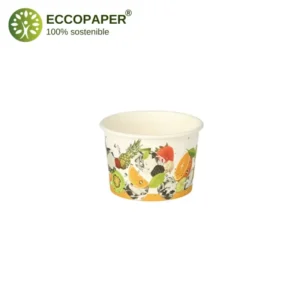 Envases Tarrinas para Helados 125ml fabricados con materiales sostenibles.