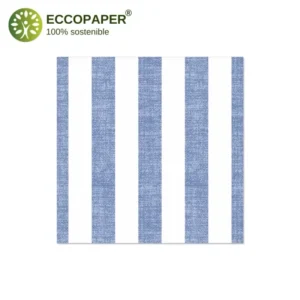 Papel tisú biodegradable en servilletas 40x40cm para restaurantes y eventos verdes.