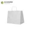 Bolsas Kraft Take Away 27x17x32cm para entregas seguras y sostenibles.